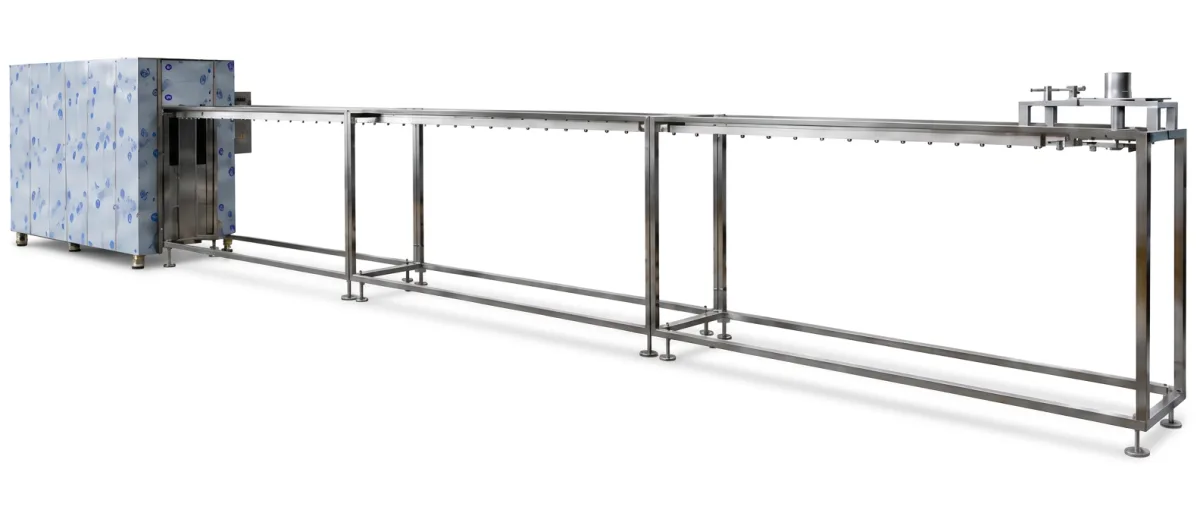 Horno GT 1802 con riel transportador de acero inoxidable