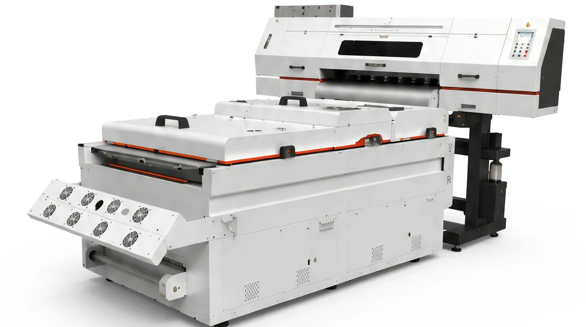 Impresora DTF GTK-P 7303F de 9 colores con unidad de agitación de polvo y secado integrada